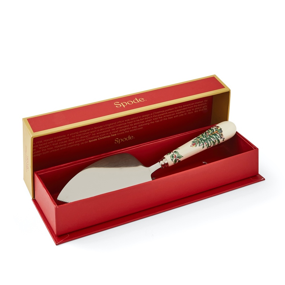 Spode Christmas Tree Cake Knife Server